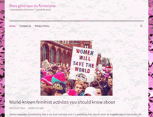Tablet Screenshot of etatsgenerauxdufeminisme.ca